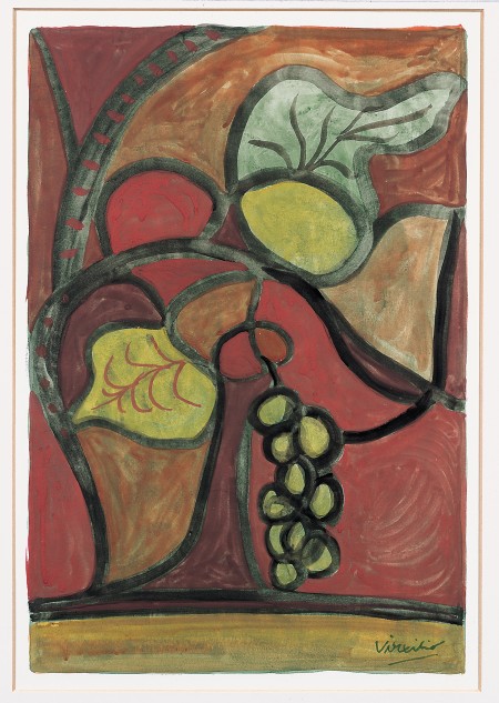 Hojas y uvas